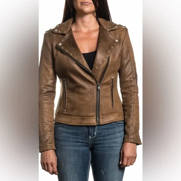 Affliction Jackets Coats Affliction Rumors Moto Jacket Women